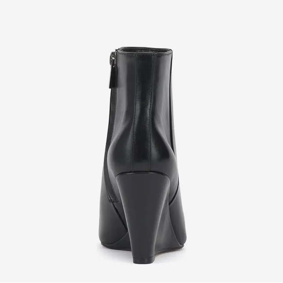 Vince Camuto Black Wedge Ankle Boots 9.5 Medium Width NWT - Picture 3 of 15